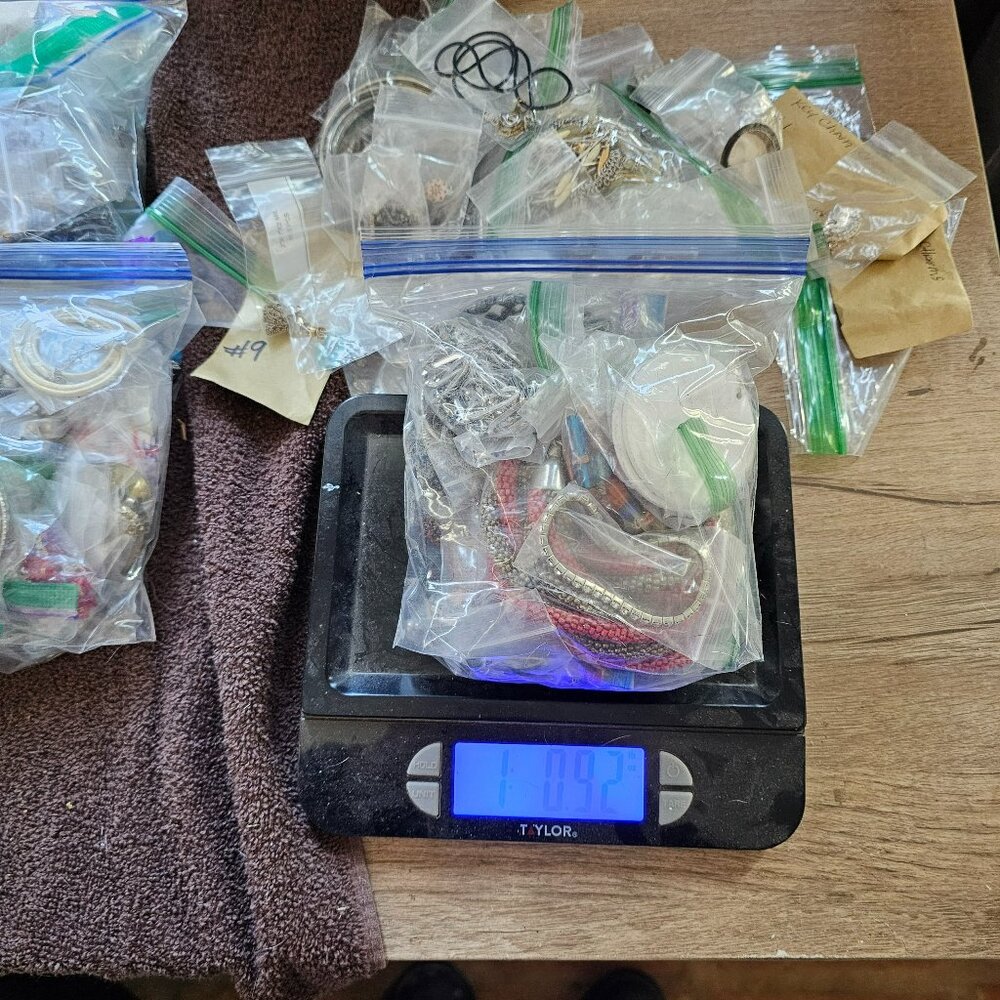 1pound mixed costume jewelry mystery bags